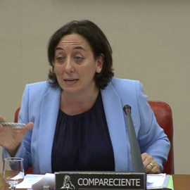 Carmen Rodríguez-Medel, durante una comparecencia en el Congreso en 2017