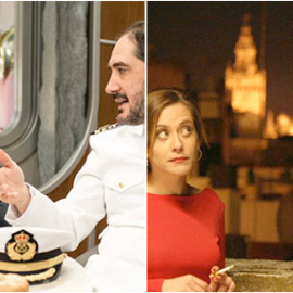 Combo de fotogramas de 'Allí abajo' y 'Anclados'.