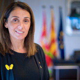 Meritxell Budó, consellera de Presidència y portavoz de la Generalitat de Catalunya, en la sede del Govern en Madrid. CHRISTIAN GONZÁLEZ