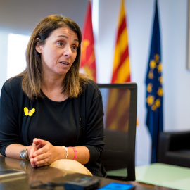 Meritxell Budó, consellera de Presidència y portavoz de la Generalitat de Catalunya, en la sede del Govern en Madrid. CHRISTIAN GONZÁLEZ