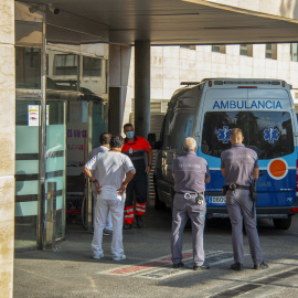 Vista exterior del Hospital Santa Ana de Motril, en Granada, donde han trasladado a Ángeles Béjar, la madre de Luis Rubiales, debido a su estado frágil de salud. EFE/ Alba Feixas