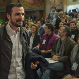 El responsable de Proceso Constituyente de IU a nivel federal, Alberto Garzón, en la I Asamblea de Balance de IU Andalucía, el pasado fin de semana. EFE/Julio Muñoz