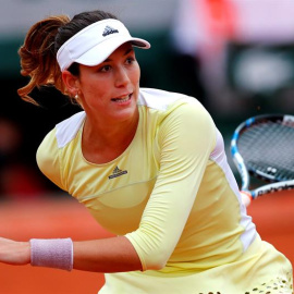 Muguruza, durante el partido ante Rogers. EFE/Robert Ghement