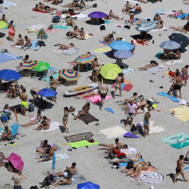 22/08/2022. Bañistas en la playa de Cala Pi en Llucmajor (Mallorca), a 18 de agosto de 2022.