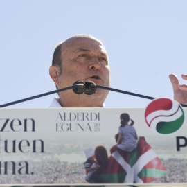 29/9/23 El Presidente del PNV, Andoni Ortuzar, el pasado domingo en las campas del pueblo de Foronda,cerca de Vitoria.