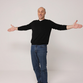 Paco Mir, miembro de Tricicle, de gira con 'Hits'. / PERE FERRER