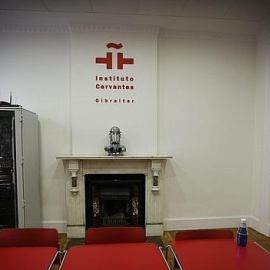 Un salón del Instituto Cervantes de Gibraltar.