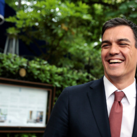 El líder socialista, Pedro Sanchez, a su llegada a un acto en Madrid. REUTERS/Andrea Comas