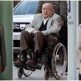 De izquierda a derecha: Jordi Montull, Félix Millet y Daniel Osàcar. /EFE