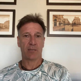 El exfutbolista Alfonso Pérez en una captura de pantalla del vídeo que ha difundido a través de las redes sociales.