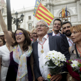 El nuevo alcalde de Valencia Joan Ribó y Mónica Oltra. /REUTERS