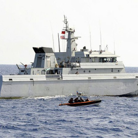 Imagen de archivo de una fragata de la Marina Real Marroquí.