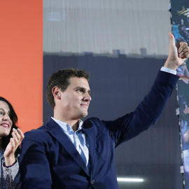 El presidente de Ciudadanos, Albert Rivera, y la portavoz y líder de la formación en Catalunya, Inés Arrimadas, en una imagen de archivo. EFE