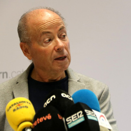 05/10/2023 - El professor Javier Martín-Vide en la presentació de l''Atles Climàtic de Catalunya'.