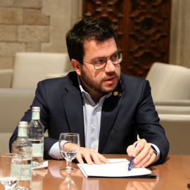 10/10/2022 - Pere Aragonès al Palau de la Generalitat.