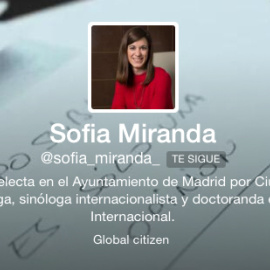 a 140 Sofía Miranda twitter perfil