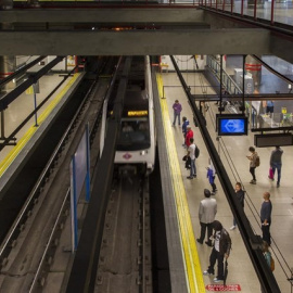 Andén del metro de MadridEP