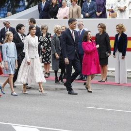 Pedro Sánchez en el desfile. Europa Press