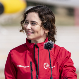 La presidenta de la Comunidad de Madrid, Isabel Díaz Ayuso, en un acto en Valdemorillo (Madrid), a 11 de octubre de 2022.