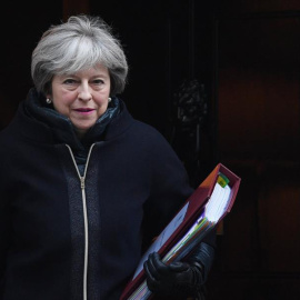 May, este miércoles. EFE/ Facundo Arrizabalaga