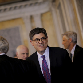 El secretario del Tesoro estadounidense, Jack Lew, en un acto en Washington. REUTERS/Carlos Barria