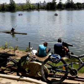 Imagen de archivo de la Casa de Campo de Madrid, afectada por ozono troposférico. EFE