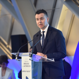 El ministro de Industria, Comercio y Turismo, Héctor Gómez, a 17 de octubre de 2023, en Zaragoza, Aragón