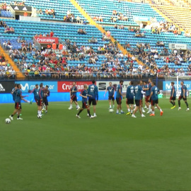 Entrenamiento de la Selección española de Fútbol