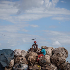 Vertedero de Lixão da Estrutural, en Brasilia, Brasil, en enero de 2018. ANDRE COELHO / EFE
