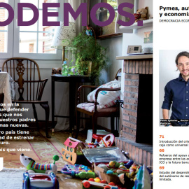 La portada del programa de Podemos, similar a los catálogos de Ikea.