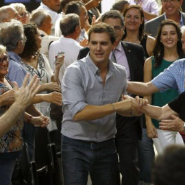 Albert Rivera e Inés Arrimadas en un acto de campaña. EFE/Q. García