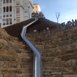 Tobogán de Estepona. /  Youtube  / Animaciones Mimosinshow