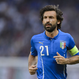 Pirlo, durante un partido con Italia el pasado año. FABRICE COFFRINI / AFP