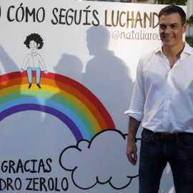 Pedro Sánchez, durante su acto en Madrid. EFE/Paco Campos