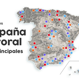 Así va a ser la campaña electoral de los principales líderes políticos (MAPA). /EUROPA PRESS