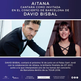 Universal comunica la colaboración de Aitana y Bisbal