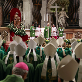 El Papa Francisco en la clausura del Sínodo de obispos en el Vaticano. TONY GENTILE/REUTERS