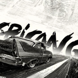 Un logo artístico de 'American Gods'.