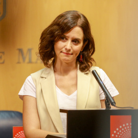 La candidata del PP a la Presidencia de la Comunidad de Madrid, Isabel Díaz Ayuso. E.P./ Ricardo Rubio