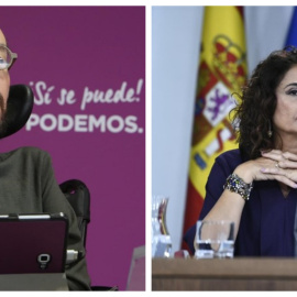 El secretario de Organización, Pablo Echenique, y la ministra de Hacienda, María Jesús Montero / EUROPA PRESS