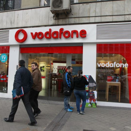 Una tienda de Vodafone en Madrid. E.P.