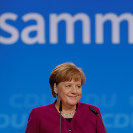 La canciller Angela Merkel en un congreso de la Unión Cristiano Demócrata en Berlín - REUTERS/Hannibal Hanschke