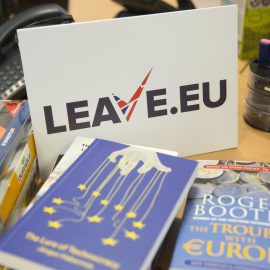 Logo de la asociación Leave.EU, que pide el voto por el 'brexit'. - REUTERS
