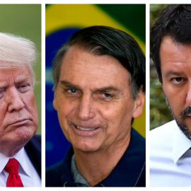 Trump, Bolsonaro y Salvini