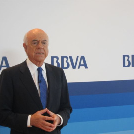 El presidente del BBVA, Francisco González. E.P.