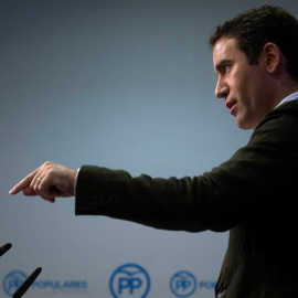 El secretario general del Partido Popular, Teodoro García Egea, en una reciente imagen. EFE/ Pedro Puente Hoyos