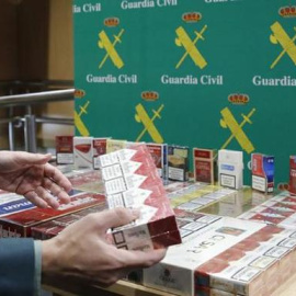 Una incautación de tabaco de la Guardia Civil. EFE