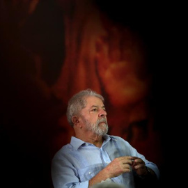 El expresidente brasileño Luiz Inácio Lula da Silva, durante una reunión del PT en Sao Paulo. - EFE