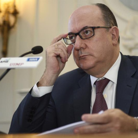 El presidente de la Asociación Española de Banca (AEB), José María Roldán.-EFE/Pedro Puente Hoyos