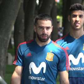 Carvajal vuelve a entrenar tras su lesión